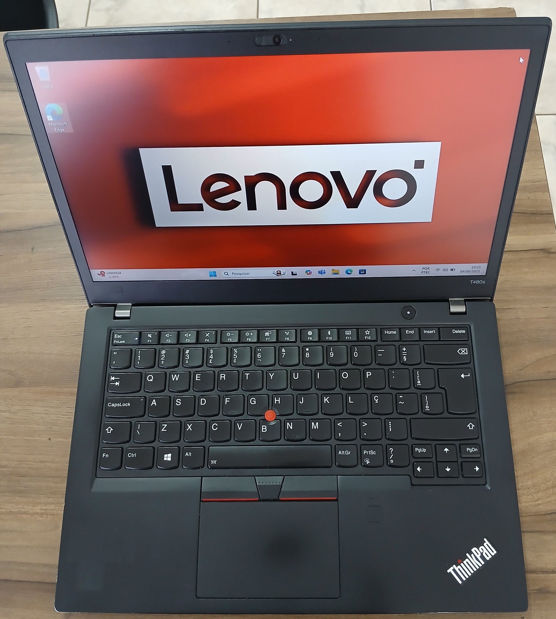 Notebook Lenovo ThinkPad i7 8th NVME 256GB Memória 16GB Tela 14"